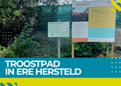Bewegwijzering Troostpad vernieuwd