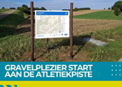 Gravelroute onder de aandacht op het atletiekpark in Korbeek-Dijle