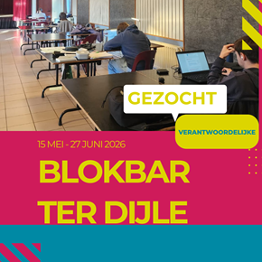 Verantwoordelijke Blokbar gezocht