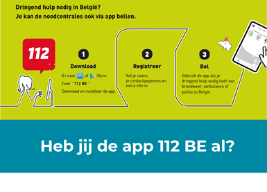 Download de app 112 BE