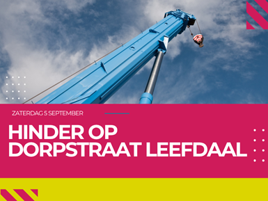 Tijdelijke hinder Dorpstraat 5 september 2026