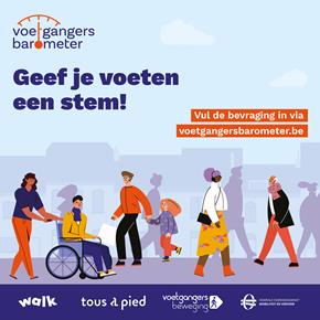 Vul de voetgangersbarometer in!