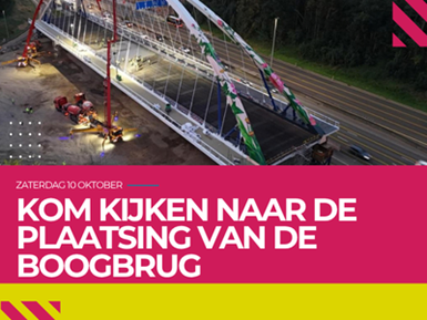 Kijkmoment plaatsing boogbrug 10 oktober