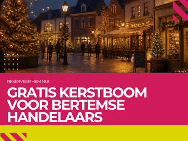 Gratis kerstboom voor handelaars uit Bertem 2026