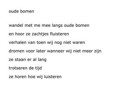 Oude bomen