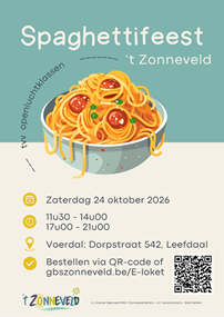 foto: Poster Spaghettifeest 22 november 2025